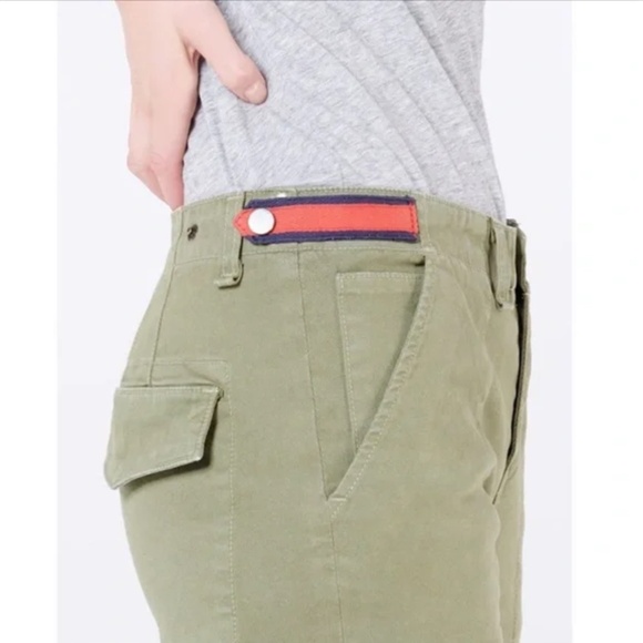 Veronica Beard Adrina Skinny Cargo Pants in Olive Green Size 31 Made in USA - Picture 9 of 10